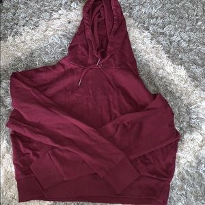 Maroon crop top